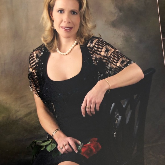 One of a Kind beaded Scarf - Picture 4 of 6